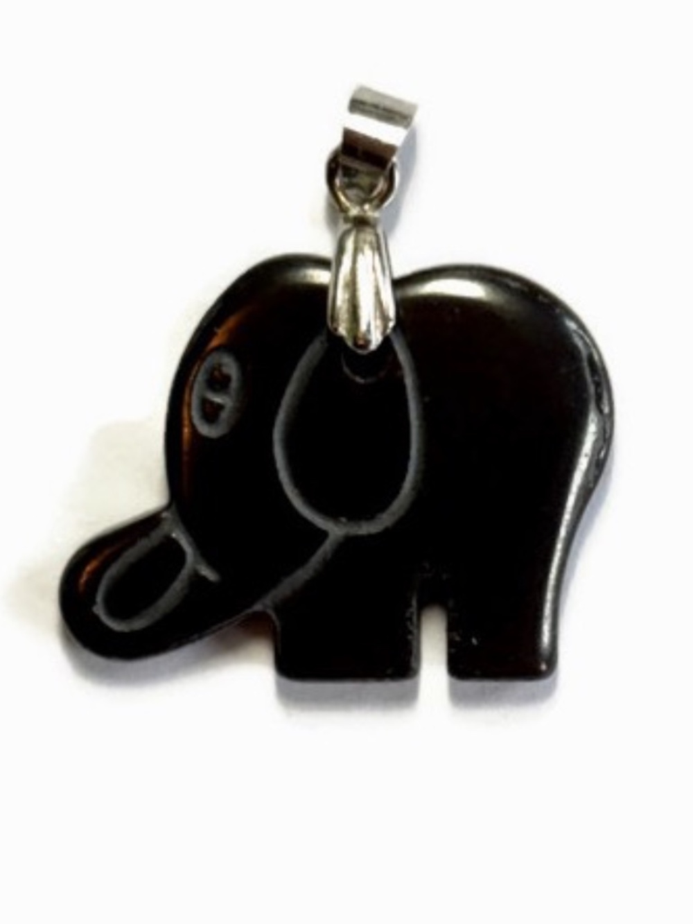 🔥$1 Clearance Hematite Elephant Pendant 28mm x 20mm x 4mm (1pc)